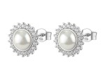 Brosway Úchvatné strieborné náušnice s perlou Fancy Infinite White FIW146