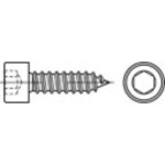 TOOLCRAFT 1067949 okrúhla skrutka do plechu 5.5 mm 70 mm vnútorný šesťhran 88312 nerezová ocel A2 200 ks; 1067949