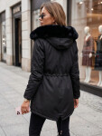 Dámska zimná bunda typu parka GODDESS TY3867 čierna – FashionStreet L