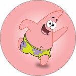Jedlý papier SpongeBob veselý Patrík 19,5 cm - Pictu Hap - Pictu Hap
