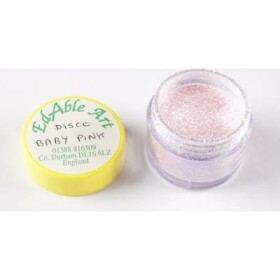 Jemný dekoračný disco Baby Pink - Edable Art