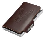 Kožená mini peňaženka Mondraghi Silhouette Modern Deer Brown