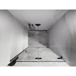 MEXEN/S - Lunar-F skladacie sprchové dvere pravé 100, transparent, grafit kartáčovaná 836-100-000-66-00-P