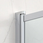 Vaňová zástena SAT Vision 140x120 cm chróm SATVZVI120CRT SATVZVI120CRT