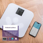 TrueLife FitScale W7 BT biela diagnostická osobná váha / bluetooth / displej / 4x AAA batéria (TLFSW7BTW)