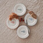 Eulenschnitt Porcelánový tanier Breakfast Club Ø 20,4 cm – blue