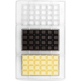 Polykarbonátová forma na čokoládu tabuľka čokolády - Decora - Decora
