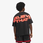 Tričko adidas Anthony Edwards Believe That T-Shirt Black/ Solar Red XL