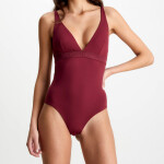 Dámske jednodielne plavky KW0KW02137-XN0 - Calvin Klein L