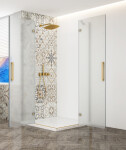 GELCO - TRINITY GOLD obdĺžnikový kút 800x1200 rohový vstup, matné sklo, GT2280-12M-G GT2280-12M-G