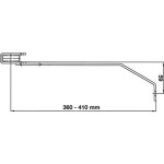 MUNK Günzburger Steigtechnik 60024 Nástenný držiak, pozinkovaná oceľ, nastaviteľný 360-410mm 1 ks; 60024