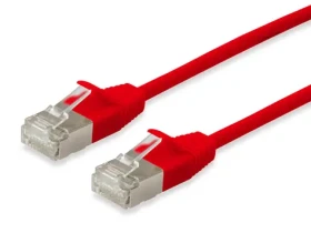 Equip SlimFlex červená / Patch kábel / Cat6a F/FTP / 3 m / RJ-45 / LSZH (606146)