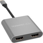 TERRATEC Connect C10 adaptér USB-C na 2x HDMI / 1x USB-C (M) / 2x HDMI (F) / 4K (306697-T)