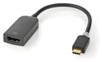 Nedis USB-C - HDMI adaptér Antracit / Adaptér / USB 3.2 Gen 1 / 4K 60Hz / Pozlátené konektory / 0,2 m (CCBW64652AT02)