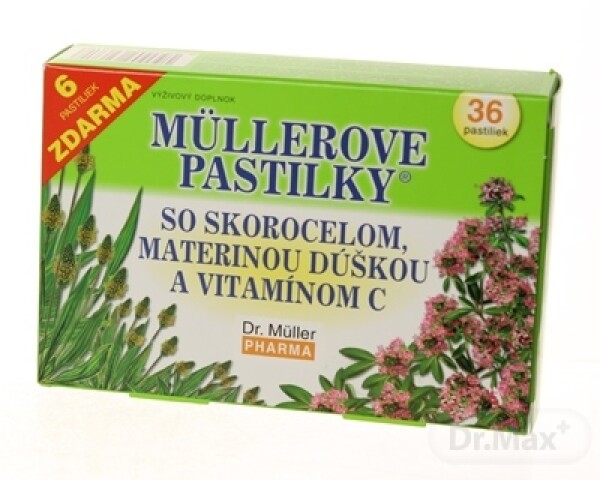 Dr. Müller MÜLLEROVE PASTILKY SO SKOR. MAT. DÚŠKOU A VIT. C pri kašli 30