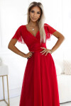 Dámske šaty 562-7 NASTIA - Numoco basic Červená Univerzální