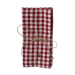 Storefactory Obrúsok z recyklovanej bavlny Rutan Red – sada 2 ks