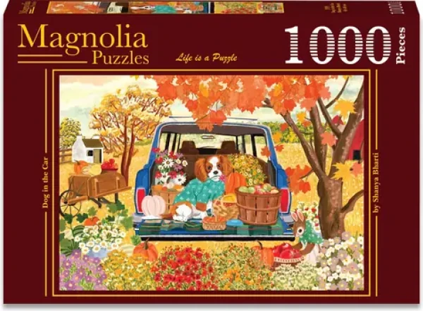 MAGNOLIA Puzzle Pes v aute