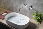 ISVEA - INFINITY OVAL keramické umývadlo na dosku, 55x36cm, biela 10NF65055