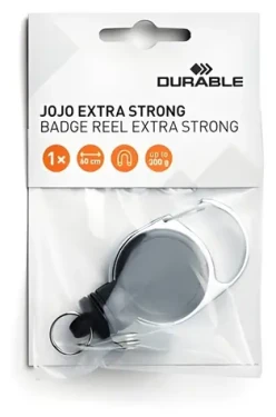 Durable Jojo Extra Strong čierna / Navijak na kartu / Nosnosť 300 g / Páska 60 cm (832901)