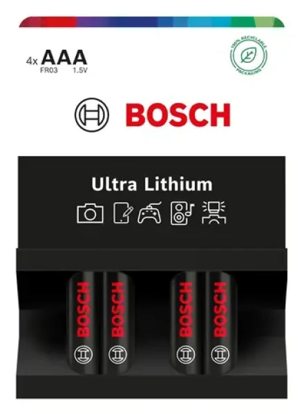 BOSCH FR03UL4B/00 / Batéria / Lítium AAA / 4 ks (8594162800025)