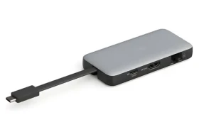 Digitus USB-C Dock strieborná / Dokovacia stanica / HDMI 4K/60Hz / USB 3.2 Gen 2 / RJ45 / SD/microSD / PD 100W (DA-70916)