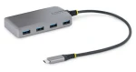 StarTech šedá / USB-C Hub / 4 porty / 5 Gbps / kábel 0,3 m (5G4AB-USB-C-HUB)
