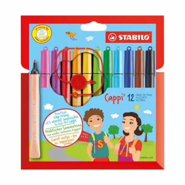 STABILO® Cappi - 12 ks sada - 12 rôznych farieb (168/12-4)
