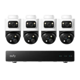 Anker Eufy Bezpečnostný NVR PoE systém / sada NVR jednotka + 4ks vonkajšia kamera Anker Eufy S4 Max 4K (E8E00322)