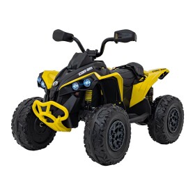 Mamido Detská elektrická štvorkolka Maverick ATV 2x200W žltá