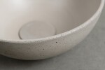SAPHO - MINOR betónové umývadlo na dosku, priemer 26cm, piesková mat MR26014