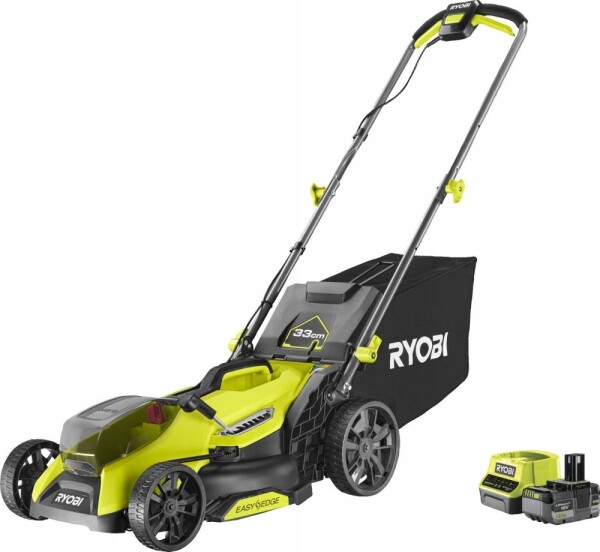 Ryobi Cordless lawn mower RYOBI ONE+ RY18LMX33A-150, 18 V, 5.0 Ah, 33 cm, 35 l