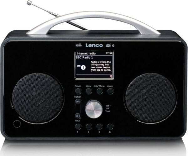 Lenco PIR-645BK / FM amp; Internet amp; DAB+ rádio / 2x3W / AUX / 3.5mm jack / Bluetooth / Wi-Fi (PIR645BL)