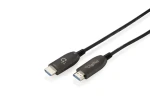 Digitus HDMI AOC kábel 60m čierna / HDMI kábel / 8K 60 Hz / 48 Gbps / HDMI 2.1 (AK-330126-600-S)