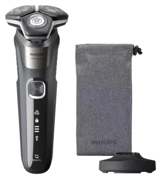 Philips Series 5000 S5887/13 sivá / Holiaci strojček / umývateľný / suché a mokré holenie / až 60 min (S5887/13)