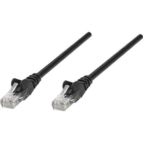 Intellinet 342100 RJ45 sieťové káble, prepojovacie káble CAT 6 U/UTP 15.00 m čierna 1 ks; 342100