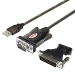 Unitek Y-105A čierna / Redukcia USB-A - DB-9 / RS-232 / 1,5 m (Y-105A)