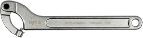 YATO YT-01677 / Hákový kľúč s okrúhlym kĺbovým čapom / 50 - 80 mm (YT-01677)