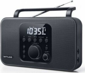 Muse M-091 R čierna / Budík s rádiom / FM / MW / 3.5mm (M-091R)