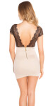 Sexy KouCla mini dress with lace BEIGE 14