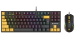 Tracer GAMEZONE Hornet 87 čierna, žltá / Set klávesnice s myšou / Mechanická / RGB podsvietenie / USB / EN layout (TRAKLA47396)