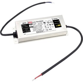 MEAN WELL LED Treiber LED driver konštantný prúd 75 W 250 - 500 mA 75 - 150 V/DC montáž na nehorľavom povrchu, schválenie nábytku, outdoorový, PFC spínacie; ELG-75-C500A-3Y