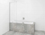 Vaňová zástena SAT Walk-In Xmotion 150x117,5 cm chróm SATWIXMVZ150 SATWIXMVZ150
