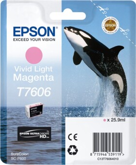Epson Epson ink cartridge vivid light magenta T 7606 N