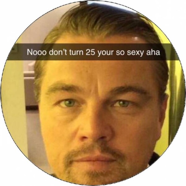 Jedlý papier Leonardo DiCaprio Nieeee, nezačíname 25, si tak ... 19,5 cm - Pictu Hap - Pictu Hap