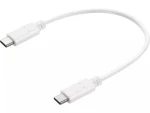 Sandberg USB-C Charge Cable 0.2m 65W biela / nabíjací kábel USB-C na USB-C