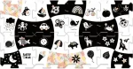 Trefl - Puzzle - Penové puzzle Treflíci: Čierna a biela