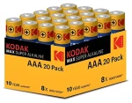 Kodak MAX SUPER AAA / Alkalická batéria / 20 ks (KOD-LR3MAXPK20)
