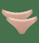 Tanga sloggi GO Blush String 2P telová Cameo Brown - SLOGGI CAMEO BROWN L