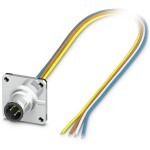Flush-type connector SACC-SQ-M12MSD-4CON-25F/0,5 1440957 Phoenix Contact; 1440957